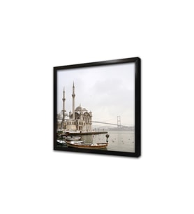 Karlı Hava Ortaköy Camii Çerçeveli Mdf Tablo