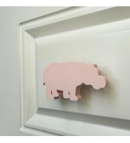 Pomerol Pembe Hipopotam Dolap Kulpu - Çocuk Odası, Mutfak ve Banyo İçin Modern, Dayanıklı Mobilya Kulp