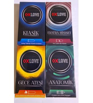 OX LOVE  4 LÜ SET PREZERVATİF 4 ADET GİZLİ GÖNDERİM