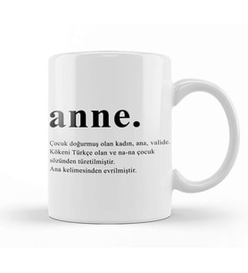 Anneler Günü Annelere Hediye Kupa Bardak Porselen