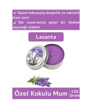Premium Özel Metal Kutulu Arınma Huzur Meditasyon Yoga Esans Dekoratif Mum Oda Kokusu 120 Gram
