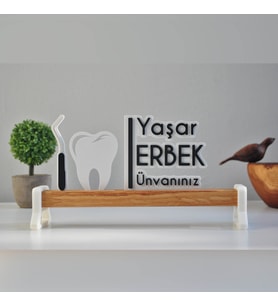 ofis isimliği, Masa isimliği , İsimlik, Meslek isimliği (Model 6)
