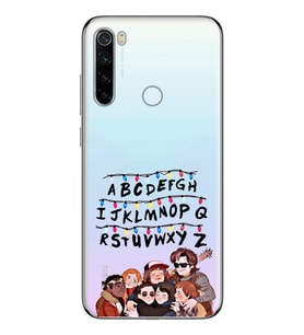 Redmi Note 8 Uyumlu Stranger Things Desenli Şeffaf Telefon Kılıfı