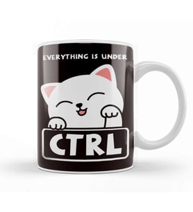 Funny Cat Programmer Developer Coder Computer Science Nerd Kupa Bardak Porselen