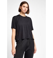 Kadın Antrenman Kısa Kol T-Shirt 25B-2054 (Siyah)