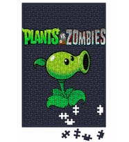 Peashooter Plants ve Zombies Puzzle 240 Parça Yapboz