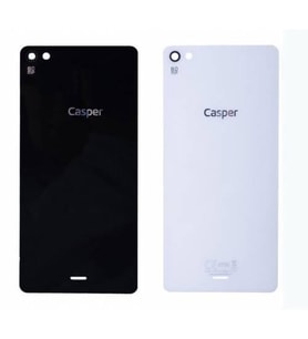 Casper Via V10 Arka Pil Batarya Kapak Cam (Beyaz - Beyaz)