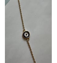 MİNİ ÇITIR BİLEKLİK ( NAZAR ) (Koyu Mavi)