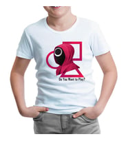 Squid Game - Oyun Beyaz Çocuk Tshirt