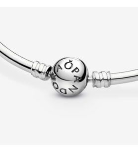 Pandora Charm Uyumlu, Ball  Klips Yılan Bangle Bilezik, Ahşap Kutulu