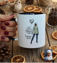 Kişiye Özel Karikatürlü Cute But Capricorn Oğlak Burcu Kupa Bardak Doğum Günü Hediyesi