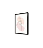 Line Art Çiçek VII Çerçeveli Mdf Tablo