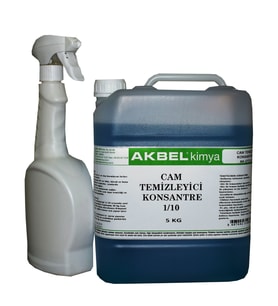 Akbel Cam Temizleyici Konsantre 1/10  5 Kg+Uygulama Spreyi Hediye