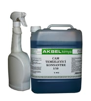 Akbel Cam Temizleyici Konsantre 1/10  5 Kg+Uygulama Spreyi Hediye