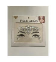 Face Sticker Renksiz Yapışkanlı Yüz Taşı Yüz Süsleme Taşları
