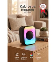 Torima Bluetooth Hoparlör Işıklı Taşınabilir Speaker GTS1867 Siyah