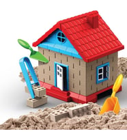 Dede Art Craft Inşaat Kinetik Kum Ev Seti 750 Gr. 6756 (Karışık)