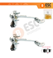 Citroen C3 MK1 MK2 2002-2016 9181L9 İçin 2 Adet Arka Sağ ve Sol Kapı Gergi Yayı
