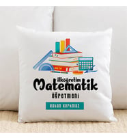 Kişiye Özel Matematik Öğretmenlerine İsimli Yastık