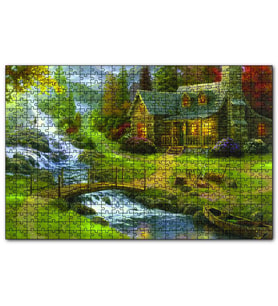 Cakapuzzle  Ev Dere Ceylan Doğa 120 Parça Puzzle Yapboz MDF (Ahşap)