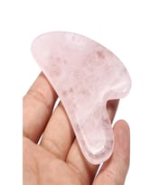 Pembe Kuvars Gua Sha Taşı Masaj Aleti