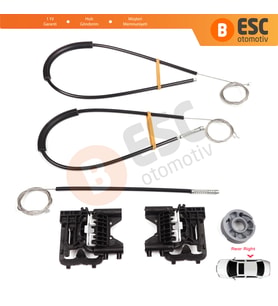 Land Rover Rang.e Rover Sport MK2 L494 2013-2022 LR078870 İçin Arka Sağ Kapı Cam Kriko Tamir Seti
