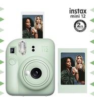 Instax mini 12 Yeşil Fotoğraf Makinesi ve Fotoğraf Çerçeve Seti