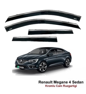 Renault Megane 4 Sedan Kromlu Cam Rüzgarlığı Niken