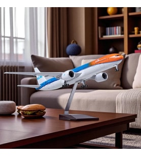Boeing 777 KLM Royal Dutch Airlines Maket Uçak 1:157 Ölçek 47 cm Dekoratif Model