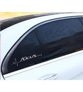 Focus Nabız Kalp atışı sticker 2 adet kelebek cam