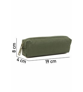Nemo Bags Kalemlik Tek Cepli Krinkıl Su Geçirmez Kalem Kutusu (Haki)
