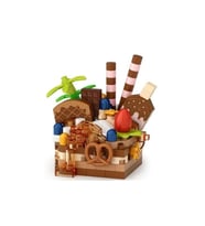 Lz-8642 Loz Çi̇kolatali Pasta 160 Parça Block Oyuncak-Mi̇ni̇ Poşet