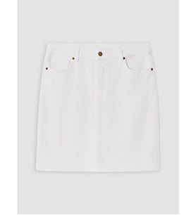 LCW Petite Beyaz Dar Fit Mini Jean Etek