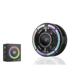Manyetik Telefon Soğutucu Fan 15W Rgb Dijital Ekranlı Siyah CX15