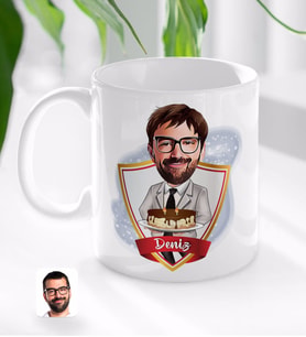 BK Gift Kişiye Özel İsimli Erkek Doğum Günü Karikatürlü Beyaz Kupa Bardak-4