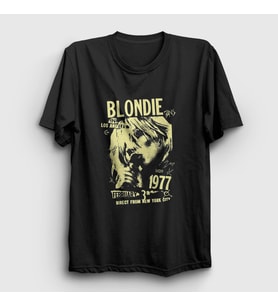 Presmono Unisex Siyah Debbie Harry Müzik Blondie T-Shirt 474420tt