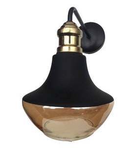 MYLİGHTS  VİNTAGE  RETRO  RUSTİK  CAMMLI  APLİK (Siyah)