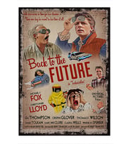 ekart Back To The Future Geleceğe Dönüş Film Afişi Mdf poster 15cmX 22cm
