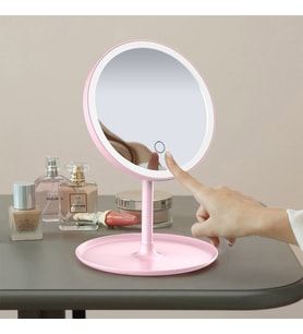 Led Işıklı Dokunmatik Masa Üstü Makyaj Aynası
