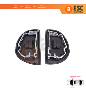 Mercedes W210 S210 W140 W202 S202 SL R129 İçin Yan Dikiz Aynası Kauçuk Contası Metal Çerçeve Braketi