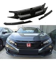 Honda Civic FC5 Typer Ön Panjur Ve Far Kaşları Siyah Makyajlı