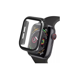 Newface Apple Watch 38mm Camlı Kasa Ekran Koruyucu - Siyah