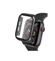 Newface Apple Watch 38mm Camlı Kasa Ekran Koruyucu - Siyah