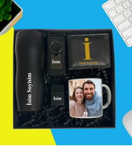 Kişiye Özel Premium Kutu Termos Bardak Fotoğraflı Kupa Bardak Lüx Metal Anahtarlık Metal Çakmak Erkek Cüzdan