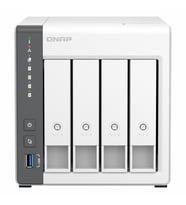 QNAP TS-433 (4x24TB Desteği) RAID(0-1-5-6-10) NAS Depolama Ünitesi (Beyaz)
