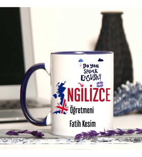 İngilizce  Öğretmenine Özel Öğretmenler Günü Hediyesi Kişiye Özel Kupa Bardak