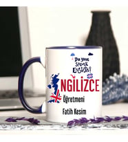 İngilizce  Öğretmenine Özel Öğretmenler Günü Hediyesi Kişiye Özel Kupa Bardak