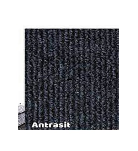 1x 9 Metre Halıfleks Antrasit Renk Rip Halı Duvardan Duvara Halıfileks Fuar  (Çok Renkli)