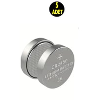 5 ADET 3 VOLT DL 2450 CR2450 Lityum Düğme Para Pil  CR 2450
