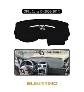 OPEL Corsa D (2006-2014)TORPİDO KORUMA HALISI SİYAH KENAR